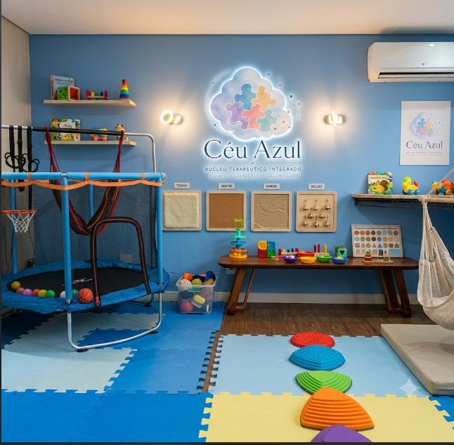 Sala de terapia acolhedora da Céu Azul